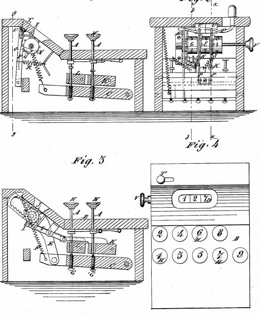 The patent drawing of David Carol