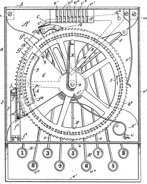 The patent drawing of Gubelmann