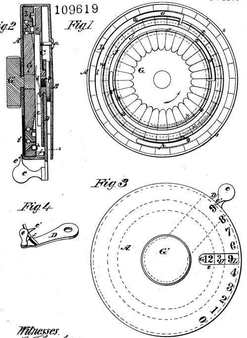 The patent drawing of Henry House