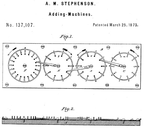 The patent drawing Stephenson