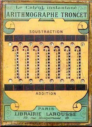 Arithmographe of Troncet
