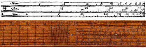 The original Drawing of Gunter Scale from 1624