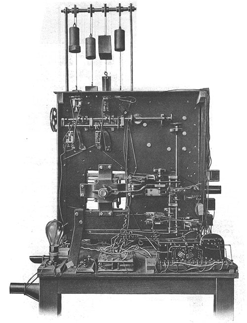 collision detection: El Ajedrecista -- an analog chess-playing computer  from 1912