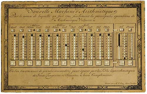 Arithmetical machine of Caze