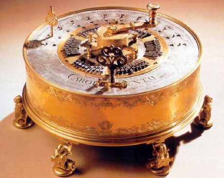 The calculating machine of Leupold-Braun-Vayringe from 1736