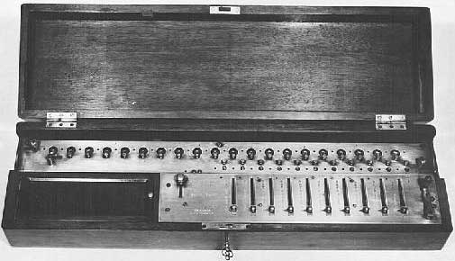 One of the first models of Saxonia calculating machine