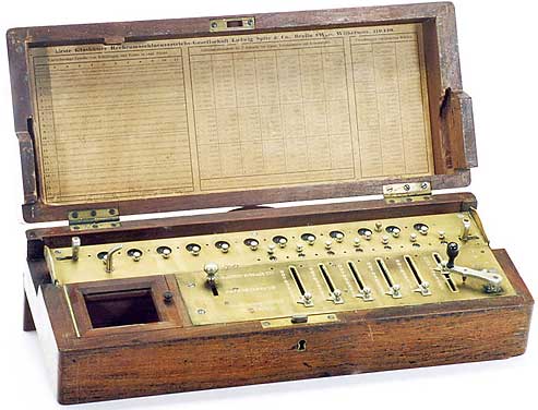 One of the first models of Saxonia calculating machine