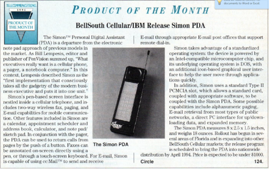 January 1994 issue of Telecommunications