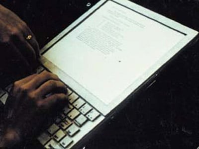 Photo of Dynabook in use 