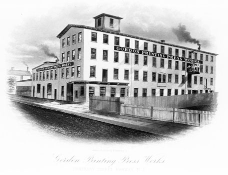 Gordon Printing Press Works in Rahway, New Jersey
