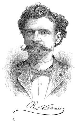 Sketch drawing of Ramón Verea