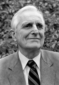 Douglas Engelbart black and white portrait