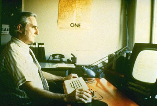 Doug Engelbart in his ARC office