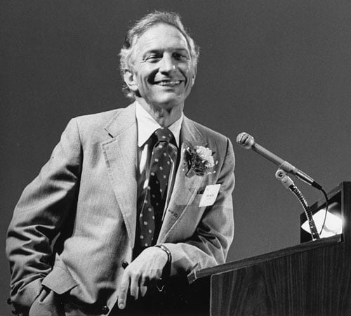 Robert Noyce pictured at a podium