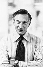 Black and white picture of Robert Noyce at Fairchild