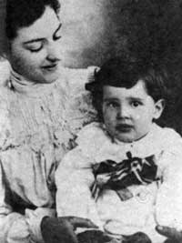 Atanasoff with his mother, 1906