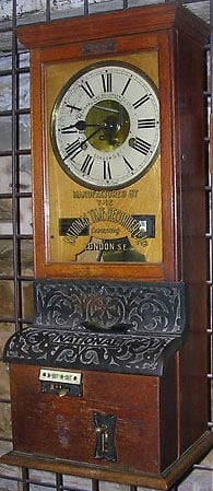 Bundy Time Clock from 1889