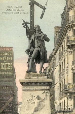 The monument of Claude Chappe in Paris