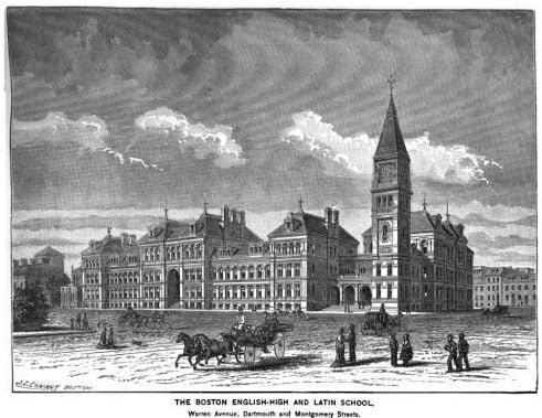 English High School in Boston in 1881