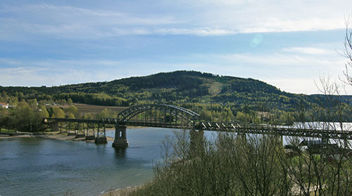 Railway bridge built by Axel Jacob Petersson