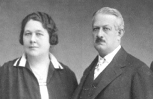 Samuel Jakob Herzstark (1867-1937) and his wife Marie Amalie Herzstark (1875-1959)