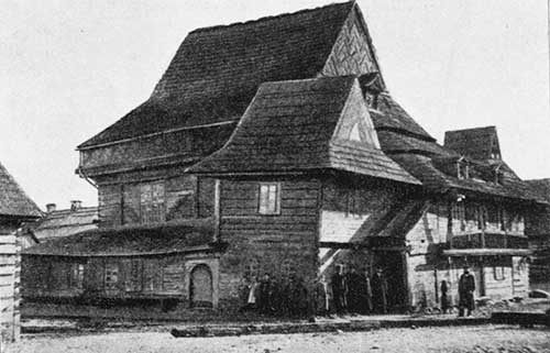 The unique wooden synagogue in Zabludow, built in 1637