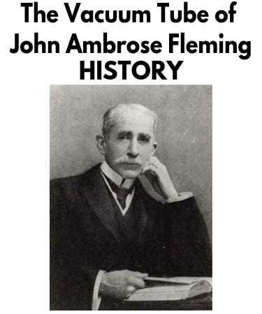 Black and white photo of Sir John Ambrose Fleming