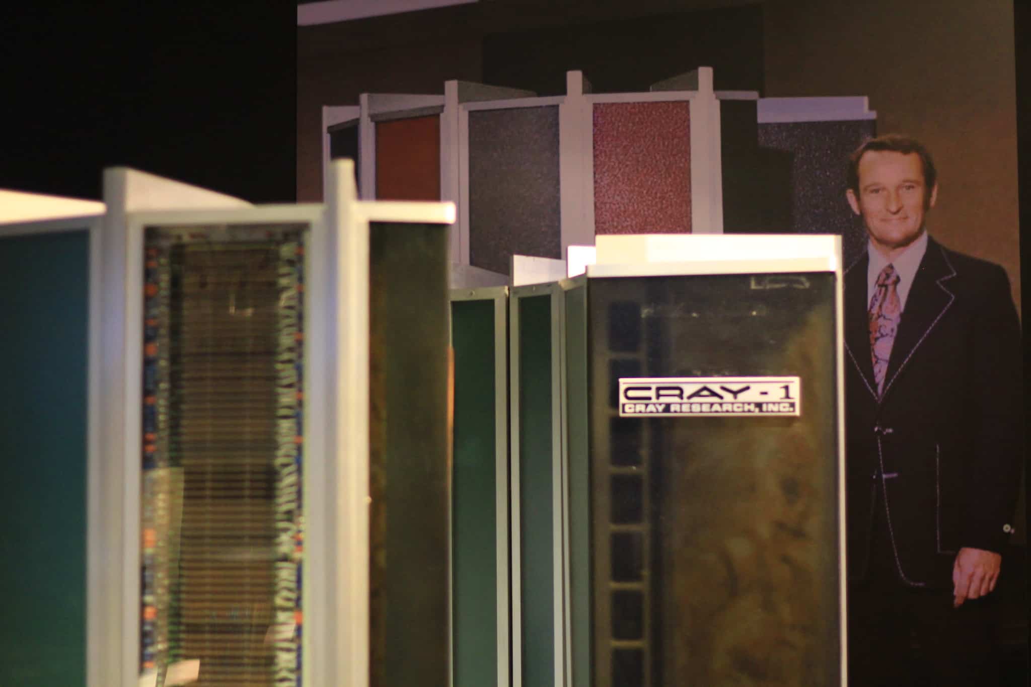 Seymour Cray with the Cray-1 computer