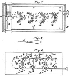 The Ciphering machine of Samuel Kelso (the patent drawing)