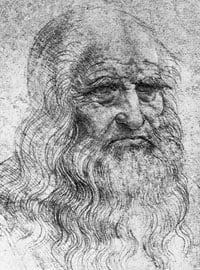 Illustration of Leonardo da Vinci
