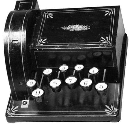 Peter Lindholm adding machine