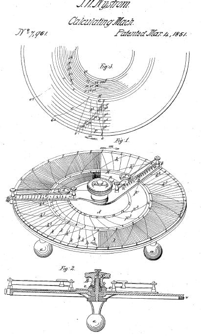 Nystrom patent drawing