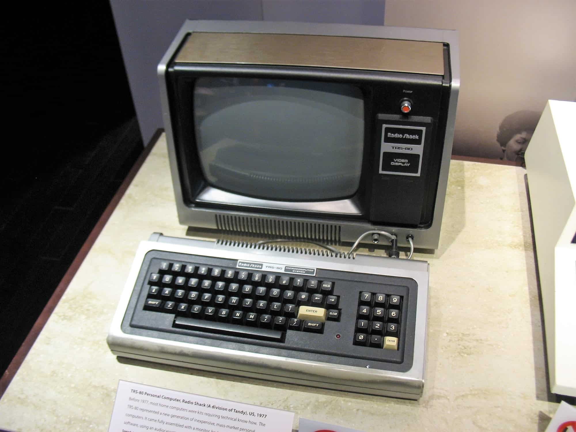 TRS-80 technology vintage education retro innovation old keyboard electronic tech