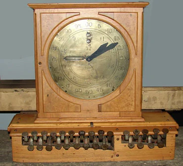 The first model of James Ritty's cash register