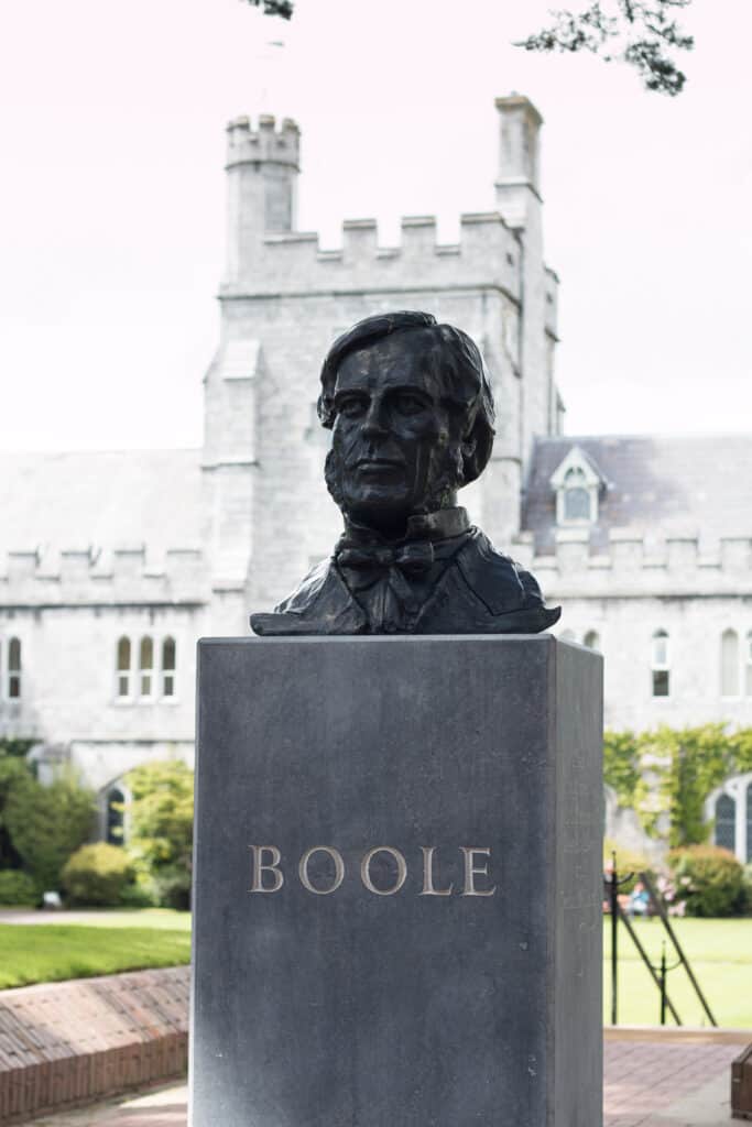 A bust of George Boole in Cork Ireland