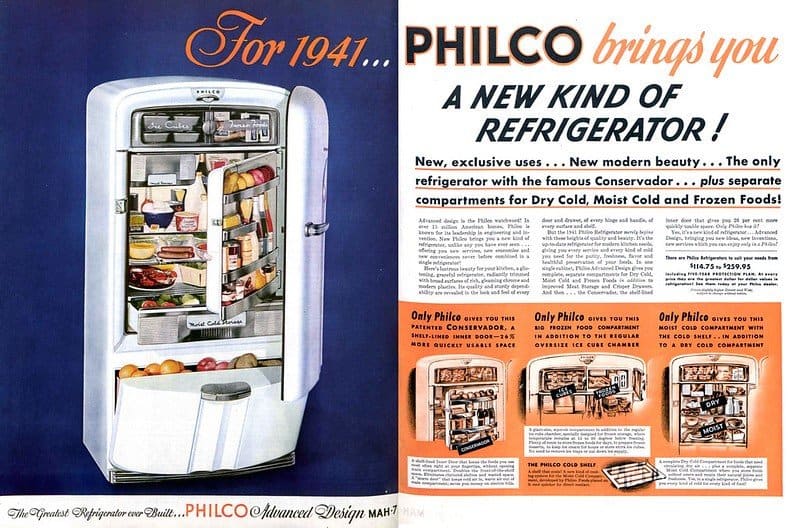 1960s philco refrigerator