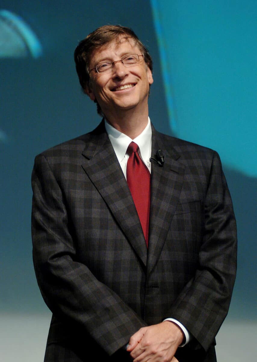 Bill Gates on stage