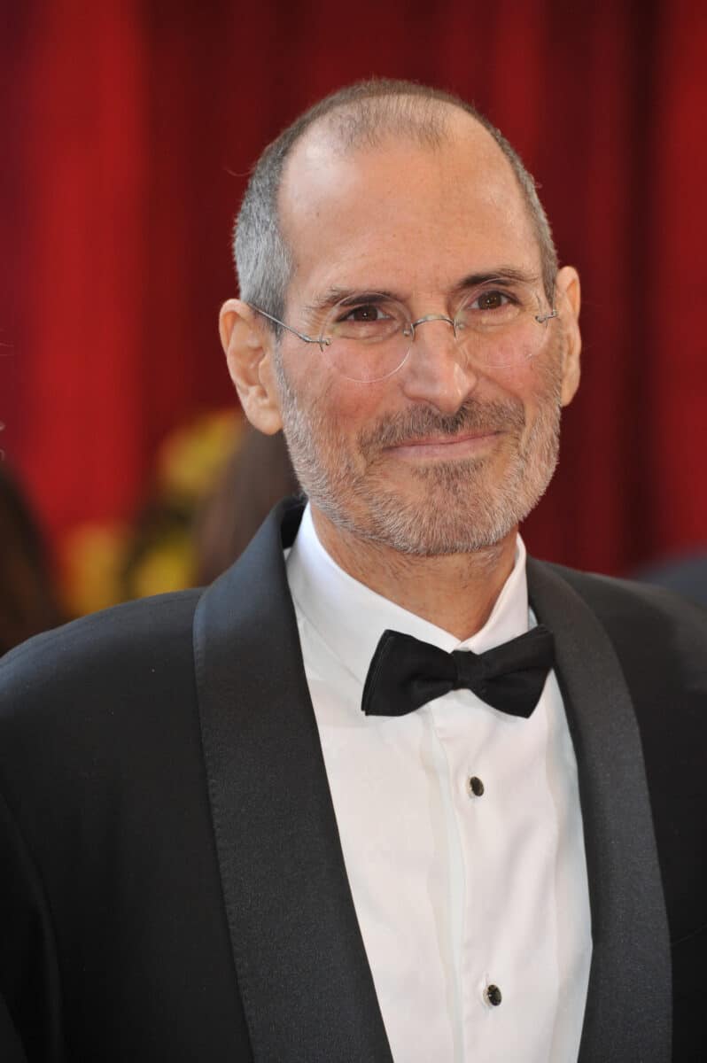 Steve Jobs in a tuxedo