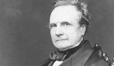 Black and white photo of Charles Babbage