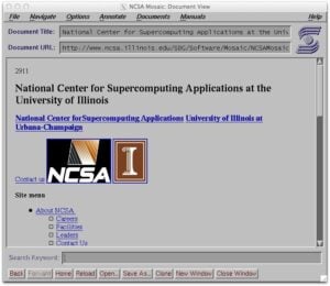 NCSA Mosaic Browser Screenshot