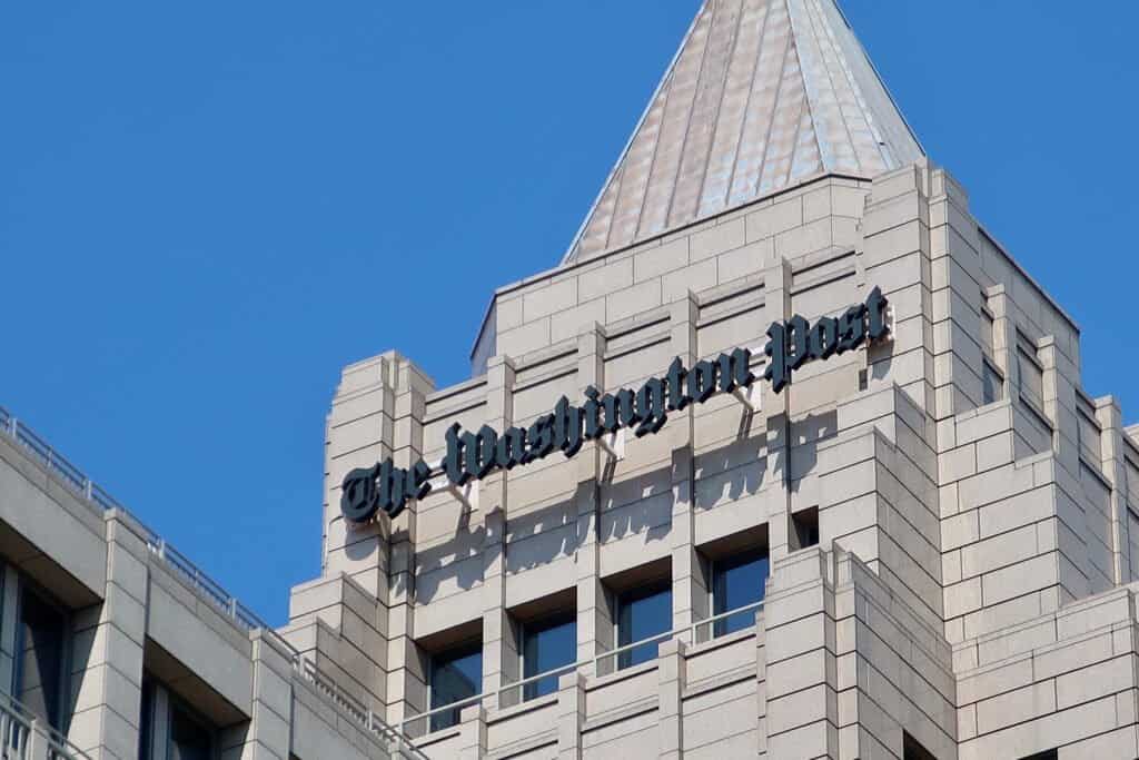 Exterior of The Washington Post