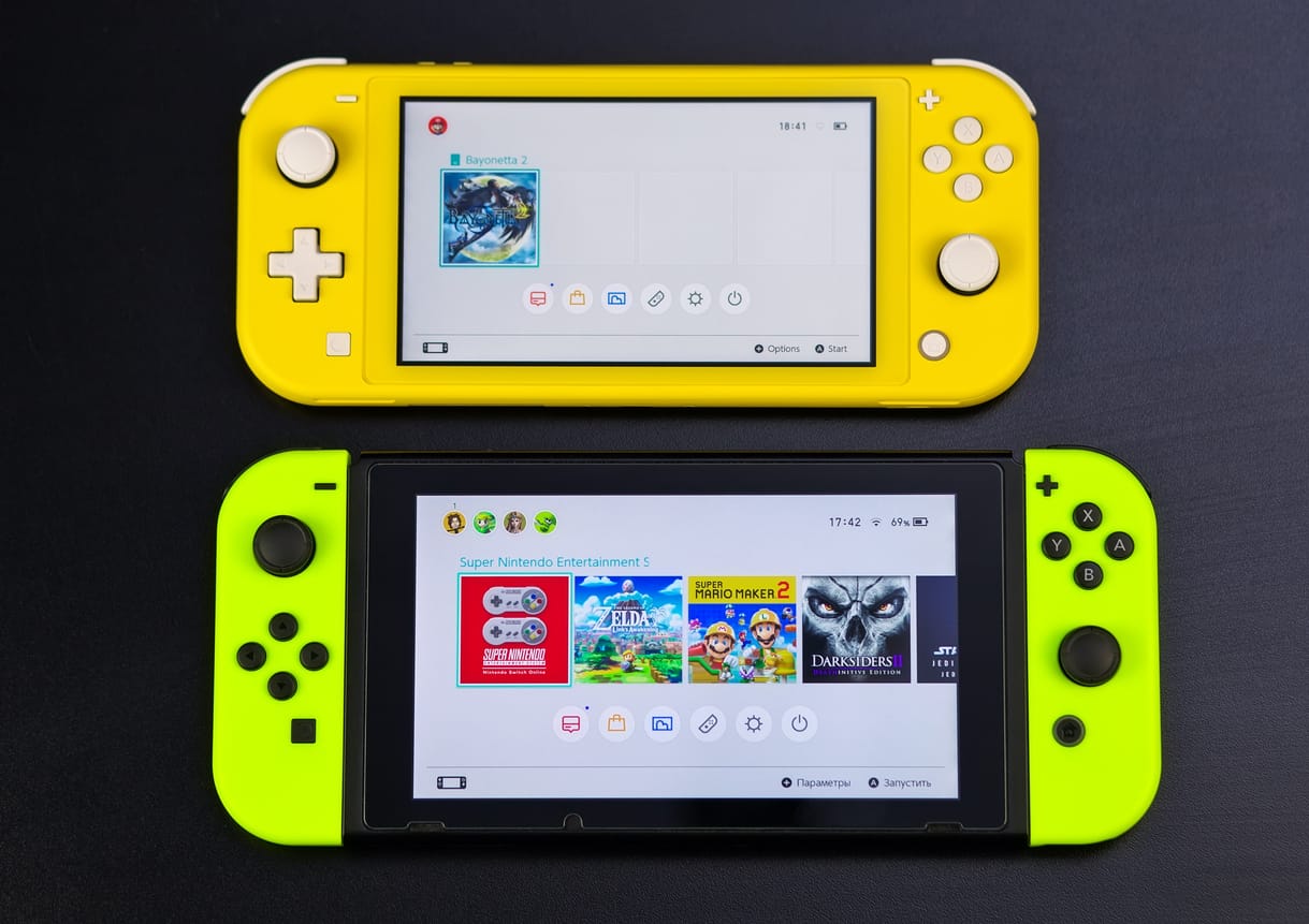 Nintendo Switch Versus Switch Lite