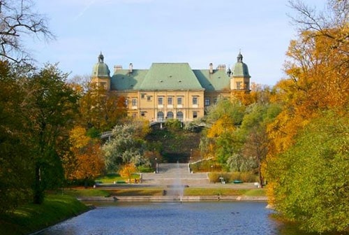 Ujazdowski Castle in Warsaw, Poland.