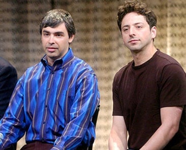 Larry Page and Sergey Brin, founders of Google.