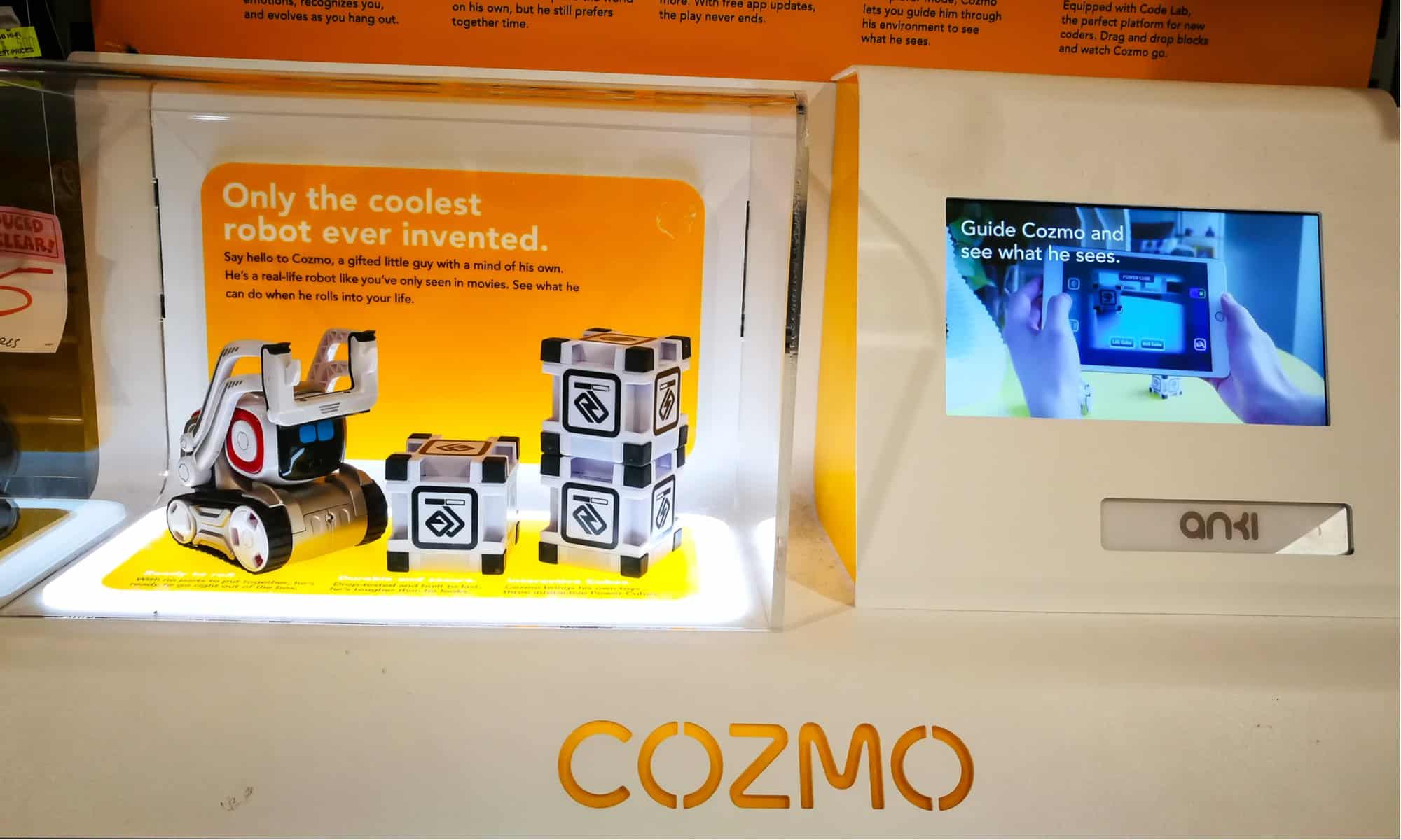 Agents used in the study: a mouse and the Cozmo robot from Anki.