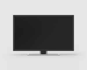 32 inch widescreen television on a light grey background