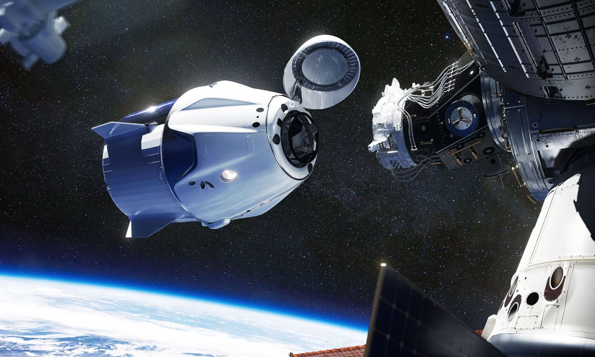 spacecraft in space