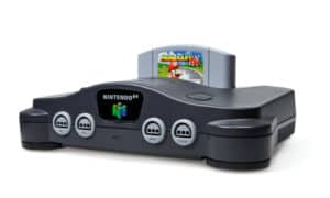 Nintendo N64 Console and Mario Kart Game