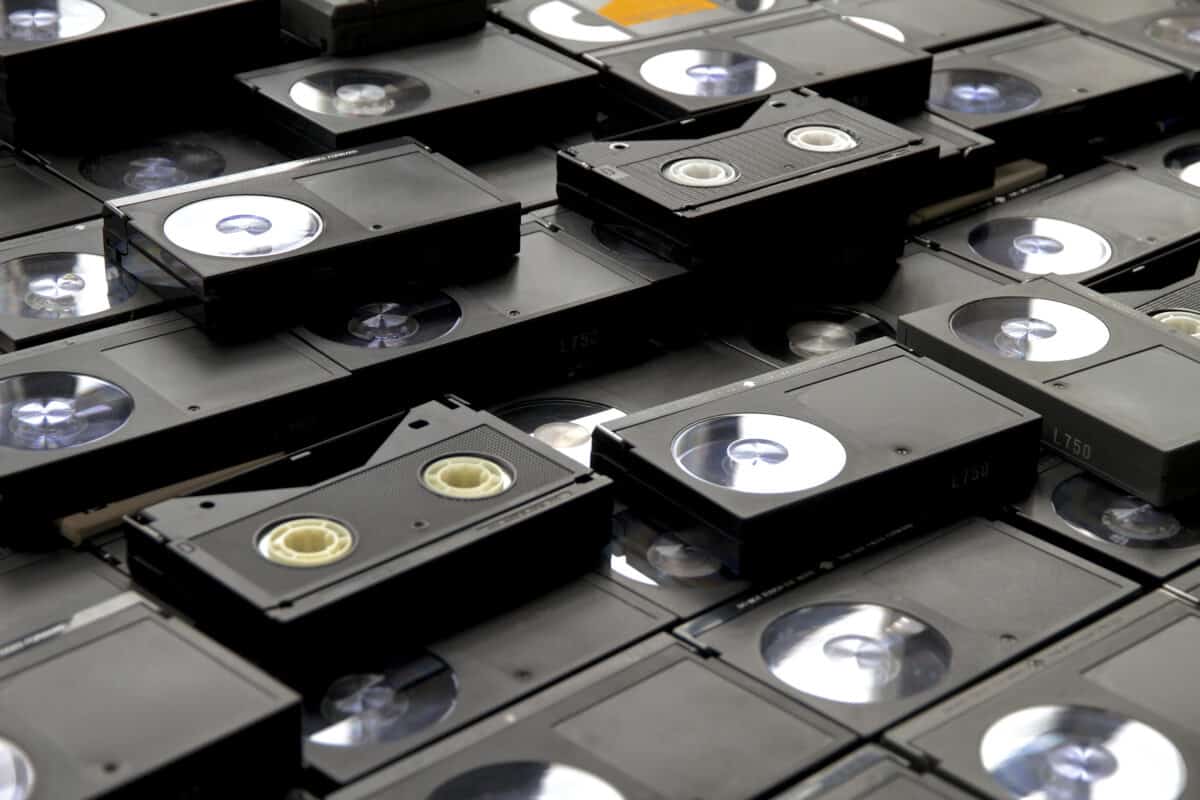 Betamax VCR tape cassettes
