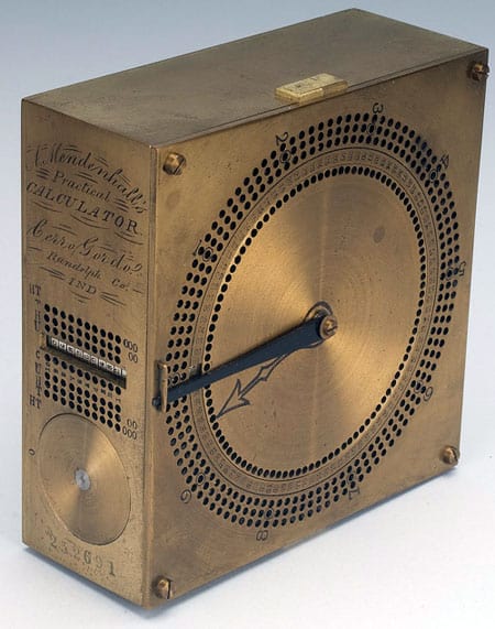 The practical calculator of Amos Mendenhall (© National Museum of American History, Washington, D.C.)